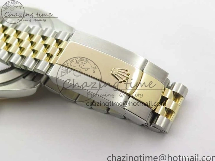 AAA Replica Watches SS Dial Wrapped WWF SS YG 41 Crystals DateJust 3128 on A YG Bracelet SoftTouch Edition Jubilee Best Wrapped Makers 126333 Black 0117